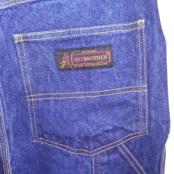 USA Works Five Brother Bootcut Blue Jeans 33 x 30 - Picture 5 of 10
